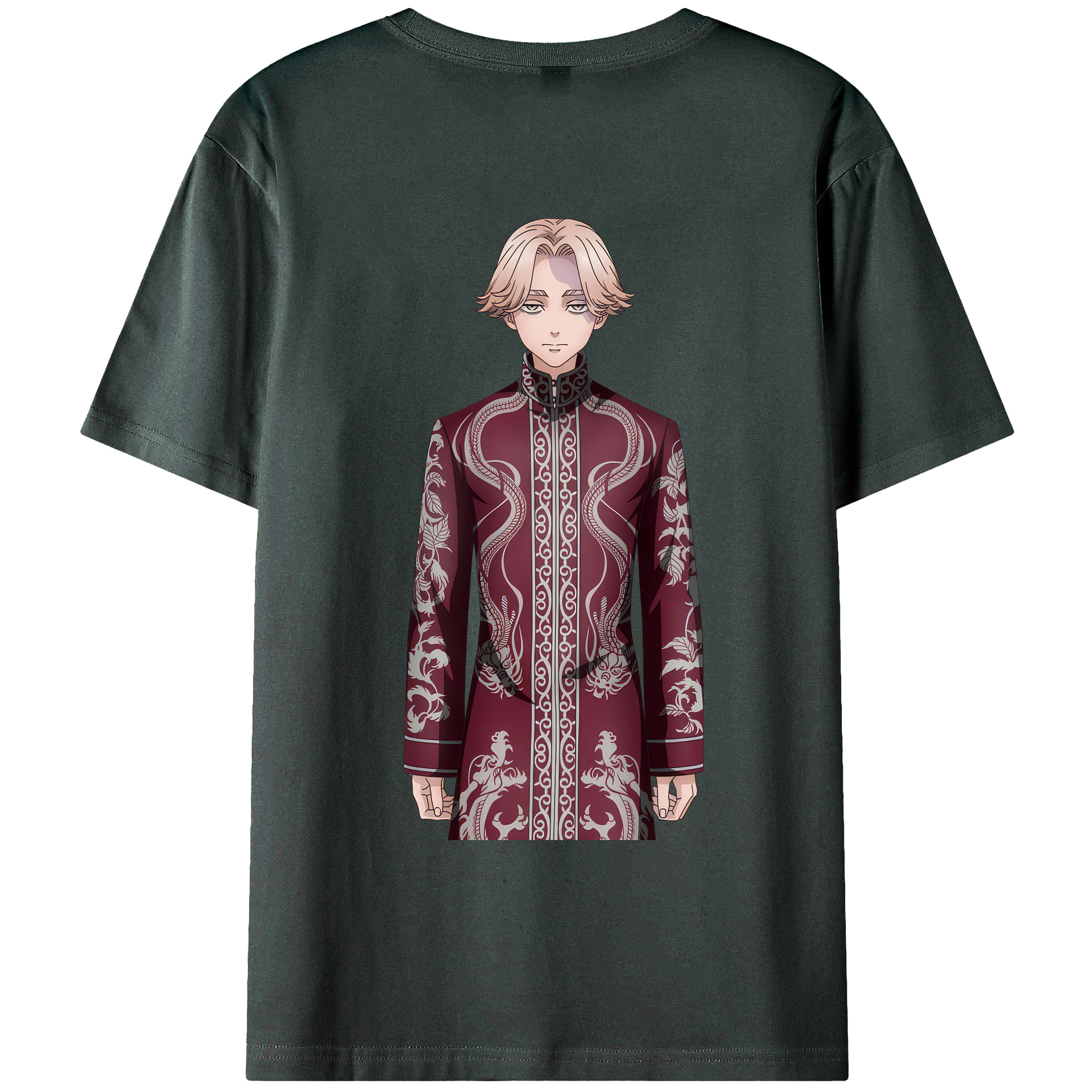 （画像用） 東京リベンジャーズ Tokyo Revengers 綿100％ メンズ半袖Tシャツ（バックプリント） 通気性